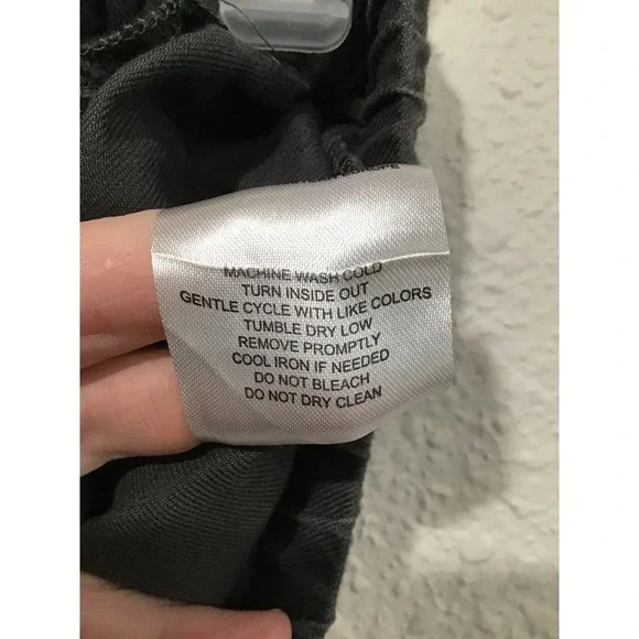 Quince Cotton Linen Twill Straight Leg Pant Charcoal Women's S Ankle Relaxed Fit - Picture 7 of 8